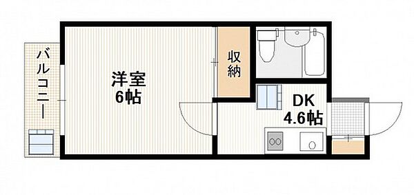 A1ビル ｜広島県広島市安佐南区長束西2丁目(賃貸マンション1DK・2階・23.68㎡)の写真 その2