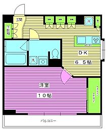 静山館 1DKの間取図画像