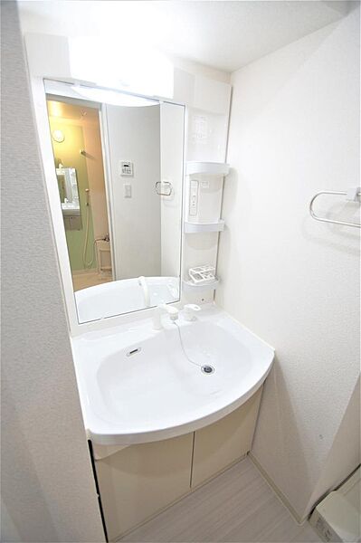 画像19:人気のシャワー付き洗面化粧台です。身だしなみを整える際に便利です。