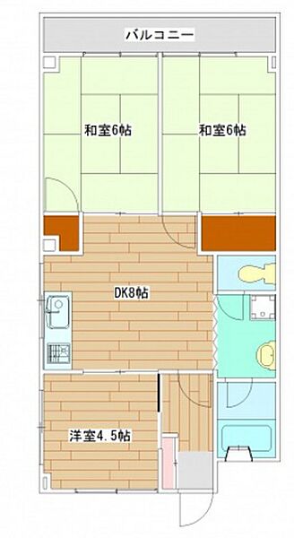 広島県広島市東区戸坂山根1丁目(賃貸マンション3LDK・3階・54.60㎡)の写真 その2