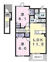 グラン・ジールI  ｜ 奈良県天理市田部町（賃貸アパート2LDK・2階・57.07㎡） その2