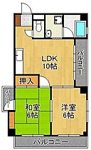 サンライズ片野  ｜ 福岡県北九州市小倉北区片野3丁目（賃貸マンション2LDK・5階・46.20㎡） その2