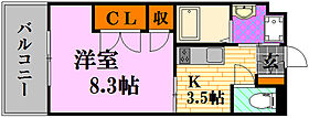 広島県広島市東区牛田南1丁目（賃貸マンション1K・7階・27.70㎡） その2