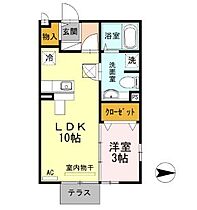 広島県福山市神辺町大字新道上（賃貸アパート1LDK・1階・33.39㎡） その2