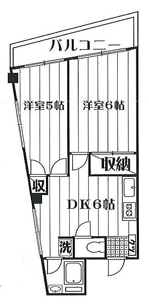 小間屋ビル 304｜東京都練馬区栄町(賃貸マンション2DK・3階・40.80㎡)の写真 その2
