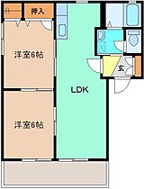 ヒルサイドテラス　Ｂ 103 ｜ 群馬県桐生市新里町新川3186-8（賃貸アパート2LDK・1階・50.89㎡） その2