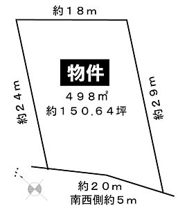 区画図：荘川インターより約3km