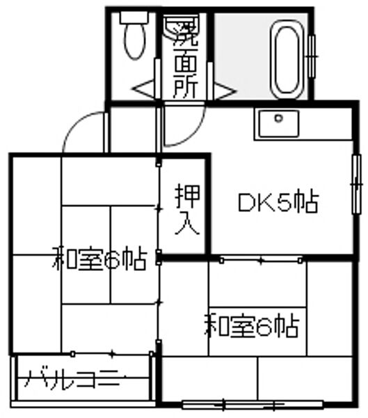 広島県広島市中区大手町3丁目(賃貸マンション2DK・4階・40.00㎡)の写真 その2