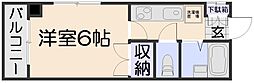 ベルリオ 2階1Kの間取り