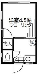 コーポ・ヤマ 1Kの間取図画像
