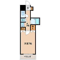 エトワール仙台第1 1Kの間取図画像