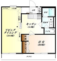 埼玉県鴻巣市人形２丁目（賃貸アパート1LDK・1階・42.42㎡） その2