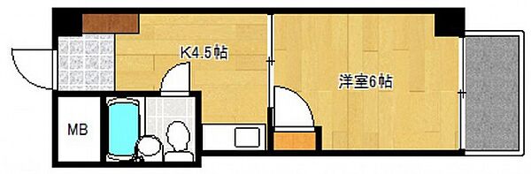 中広ハウス ｜広島県広島市西区中広町3丁目(賃貸マンション1K・3階・19.24㎡)の写真 その2