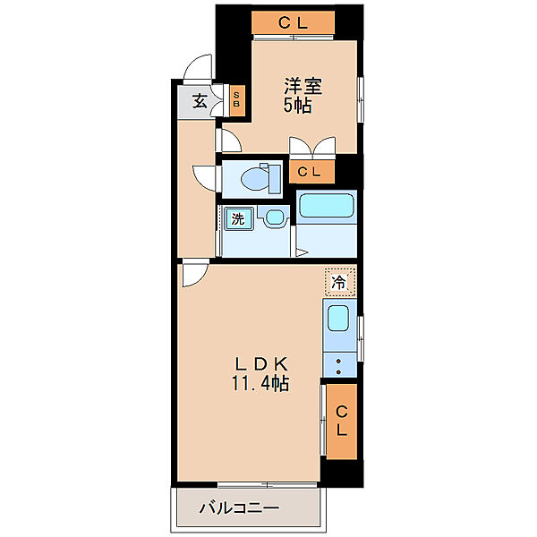 カスタリア一番町WEST ｜宮城県仙台市青葉区一番町１丁目(賃貸マンション1LDK・10階・44.91㎡)の写真 その2