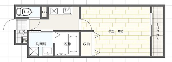 クローバー英賀保駅前 ｜兵庫県姫路市飾磨区城南町１丁目(賃貸マンション1K・5階・27.52㎡)の写真 その2