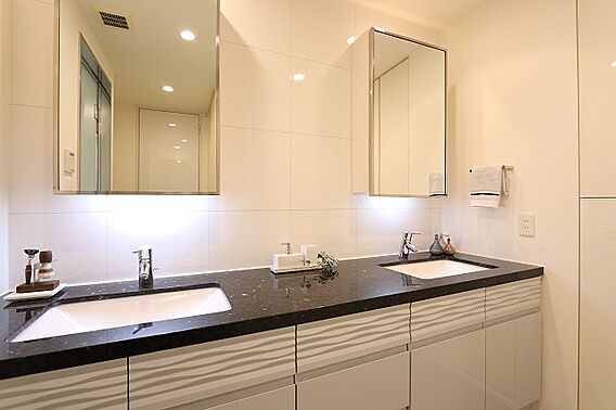 洗面台は2ボウ...