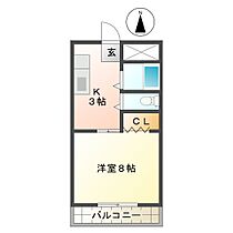 フジタハイツ 107 ｜ 三重県津市江戸橋2丁目（賃貸マンション1K・1階・26.44㎡） その2