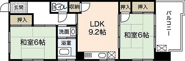 重岡ビル ｜広島県広島市中区大手町4丁目(賃貸マンション2LDK・5階・50.50㎡)の写真 その2