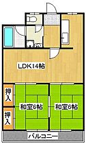 不二ビル  ｜ 福岡県北九州市小倉南区徳力6丁目（賃貸マンション2LDK・3階・61.00㎡） その2