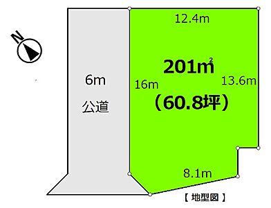 区画図：地形図