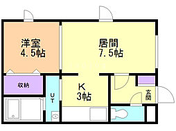 間取図画像 1LDK