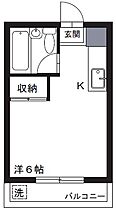 ニューハイムII  ｜ 東京都福生市牛浜（賃貸マンション1R・3階・18.21㎡） その2