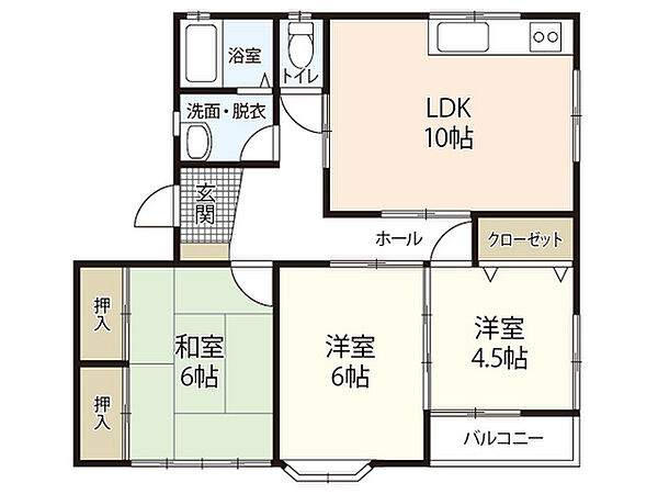 レジデンスせせらぎ ｜広島県広島市安芸区矢野南4丁目(賃貸アパート3LDK・2階・63.50㎡)の写真 その2