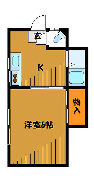 東京都国分寺市南町(賃貸アパート1K・2階・21.08㎡)の写真 その2