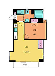 メゾンドール大町 1LDKの間取図画像