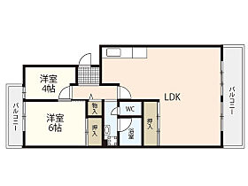 広島県広島市西区鈴が峰町（賃貸マンション2LDK・4階・68.15㎡） その2