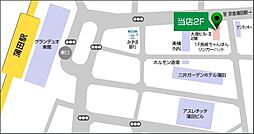 [地図] タウンハウジング東京蒲田店はJR「蒲田駅」東口を出て「京急蒲田駅」へと続くアーケード通りを歩いて2分！『長崎ちゃんぽんリンガーハット』様の2階に店舗がございます。