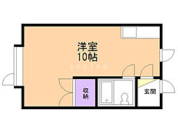 フレンドリーハウス ワンルームの間取図画像