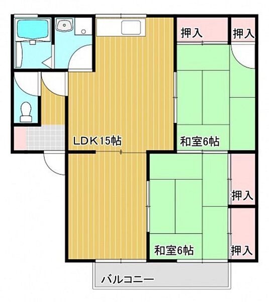 グランデージＫＭ　Ａ棟 ｜広島県広島市佐伯区屋代3丁目(賃貸アパート2LDK・2階・60.35㎡)の写真 その2