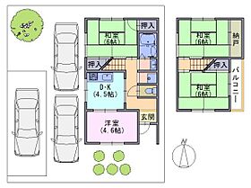 貸家　羽束師鴨川町270-24  ｜ 京都府京都市伏見区羽束師鴨川町270-24（賃貸一戸建4DK・--・64.80㎡） その2