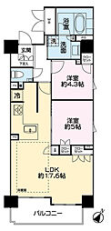 プレサンスロジェ横浜関内 1SLDKの間取図画像
