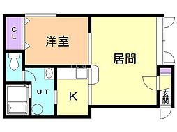 間取図画像 1LDK