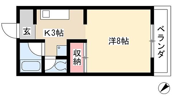 ラプランタン加島 ｜愛知県北名古屋市加島新田加島西(賃貸マンション1K・1階・23.40㎡)の写真 その2