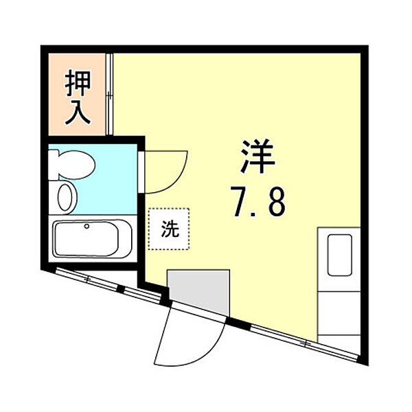 ノベラ篠原北町 A403｜兵庫県神戸市灘区篠原北町１丁目(賃貸マンション1R・4階・16.56㎡)の写真 その2