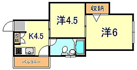 シャトー御影 502 ｜ 兵庫県神戸市東灘区御影山手５丁目（賃貸マンション2K・4階・27.00㎡） その2