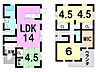区画図：オール電化、アクアフォーム断熱