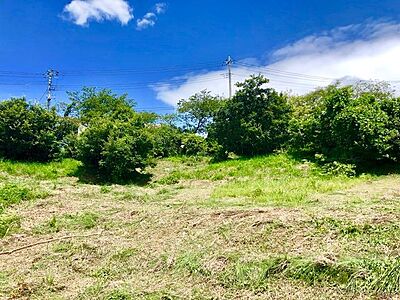外観：現地：日当たりの良い緩やかな南下り傾斜地です。