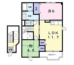 エレガンツァアロッジオ２号館  ｜ 大阪府羽曳野市古市６丁目（賃貸アパート2LDK・2階・58.11㎡） その2