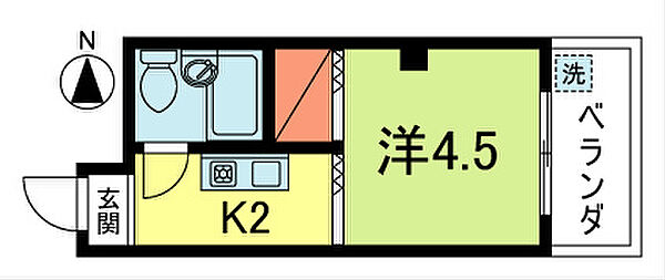 牛久ハイツ 301｜東京都杉並区梅里１丁目(賃貸マンション1K・3階・15.59㎡)の写真 その2