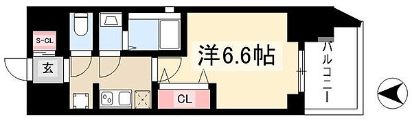 シーズンフラッツ千種 ｜愛知県名古屋市千種区千種2丁目(賃貸マンション1K・14階・24.03㎡)の写真 その2