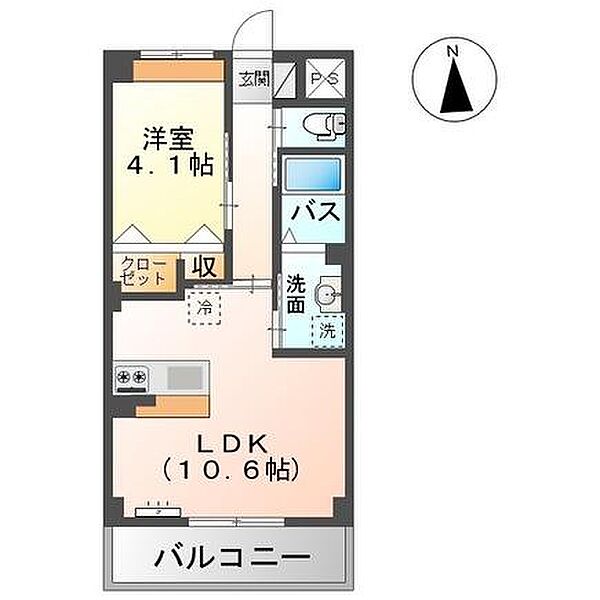 ゼルコバ 102｜鳥取県鳥取市古海(賃貸アパート1LDK・1階・38.25㎡)の写真 その2