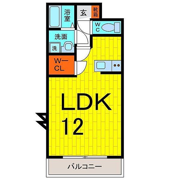 アネーロI ｜徳島県鳴門市大麻町市場字川向一(賃貸マンション1R・3階・35.26㎡)の写真 その2