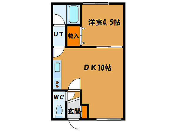 ノースシティ美原 1A｜北海道函館市美原３丁目(賃貸アパート1DK・1階・25.20㎡)の写真 その2