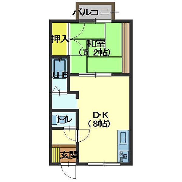 シャトーフラワー城 305｜北海道函館市海岸町(賃貸マンション1DK・3階・28.93㎡)の写真 その2