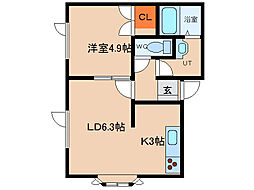 ロックフィールド西桔梗 1階/101