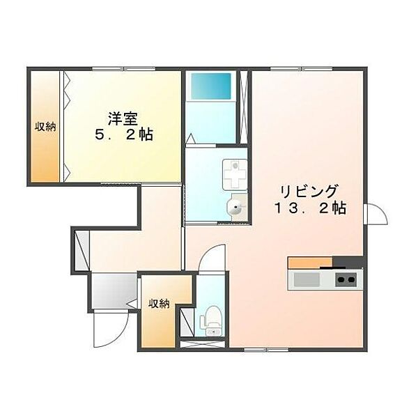 Casa柏木 102｜北海道函館市柏木町(賃貸アパート1LDK・1階・47.24㎡)の写真 その2